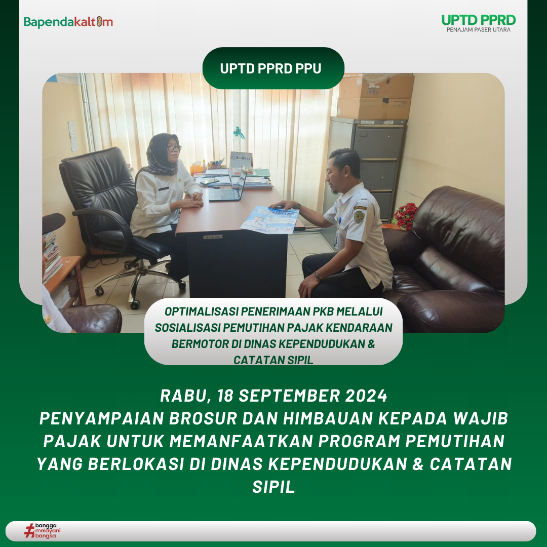 Optimalisasi Penerimaan PKB Melalui Sosialisasi Pemutihan Pajak Kendaraan Bermotor di Dinas Kependudukan & Catatan Sipil.