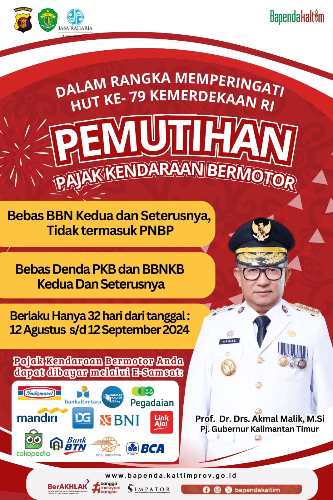 Tersisa Dua Hari Lagi Program Pemutihan Pokok BBNKB dan Denda PKB